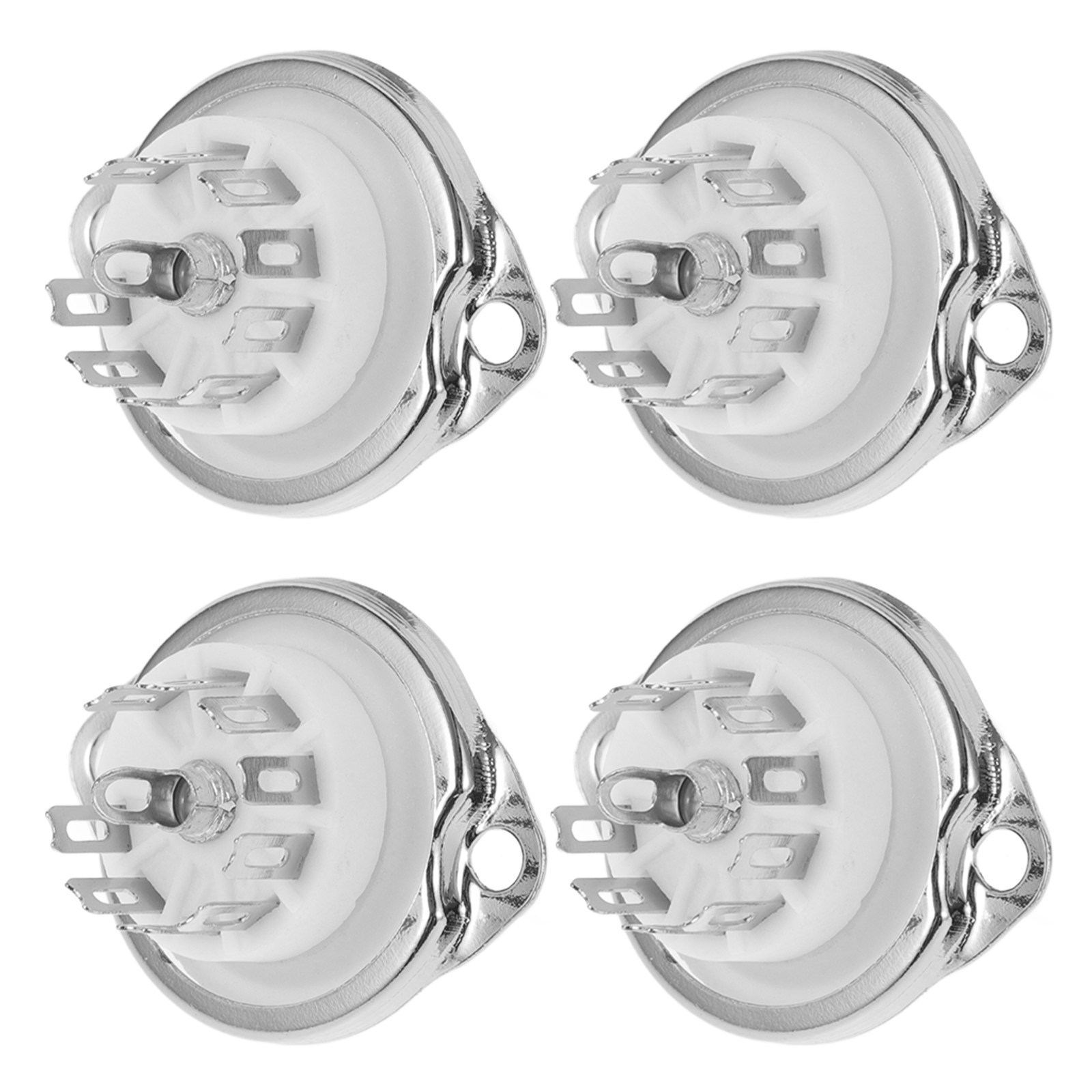 Tube Amplifier Part - 4Pcs 9-Pin Ceramic Tube Socket Plated