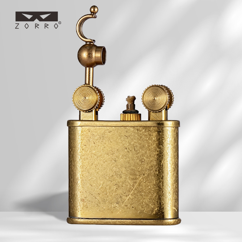 ZORRO Retro Double Wheel Brass - огляд і ціна Vintage Collectible Lighters