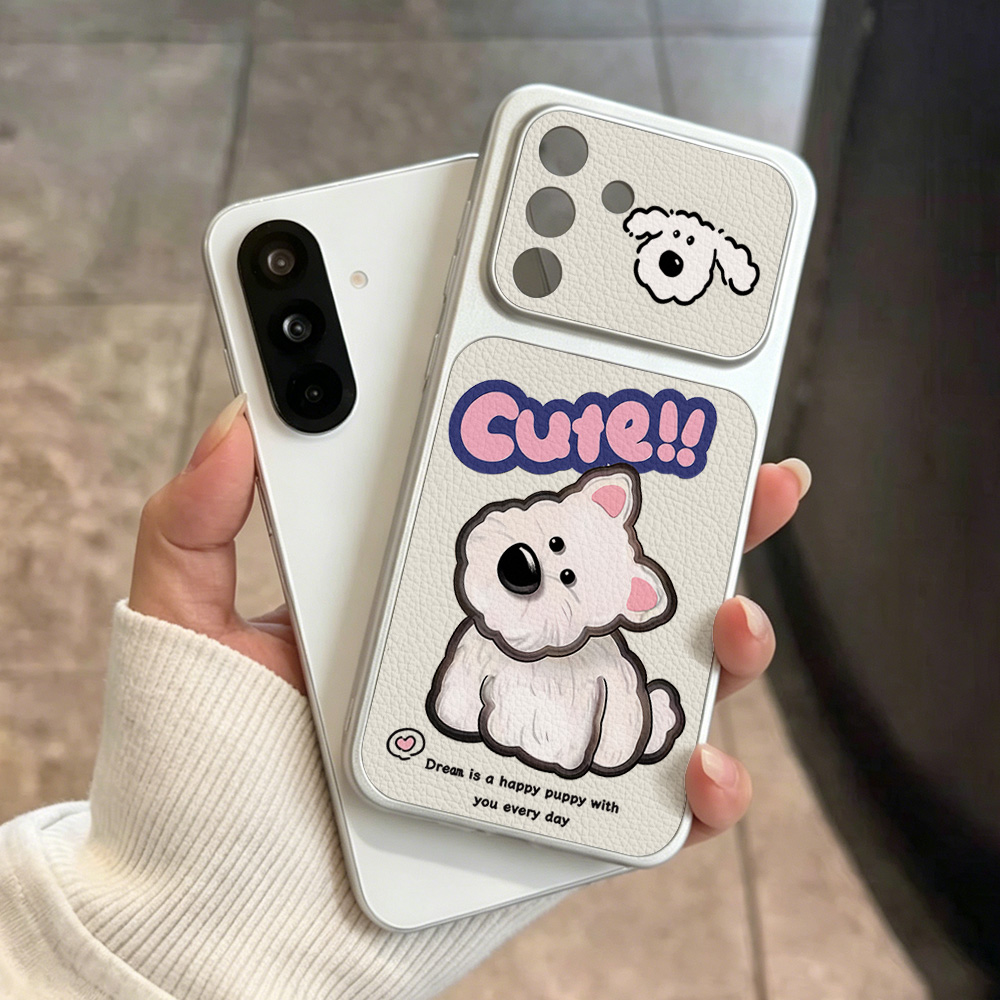 Cute Cartoon Dog Lanyard Phone - огляд і ціна Camera Leather Case