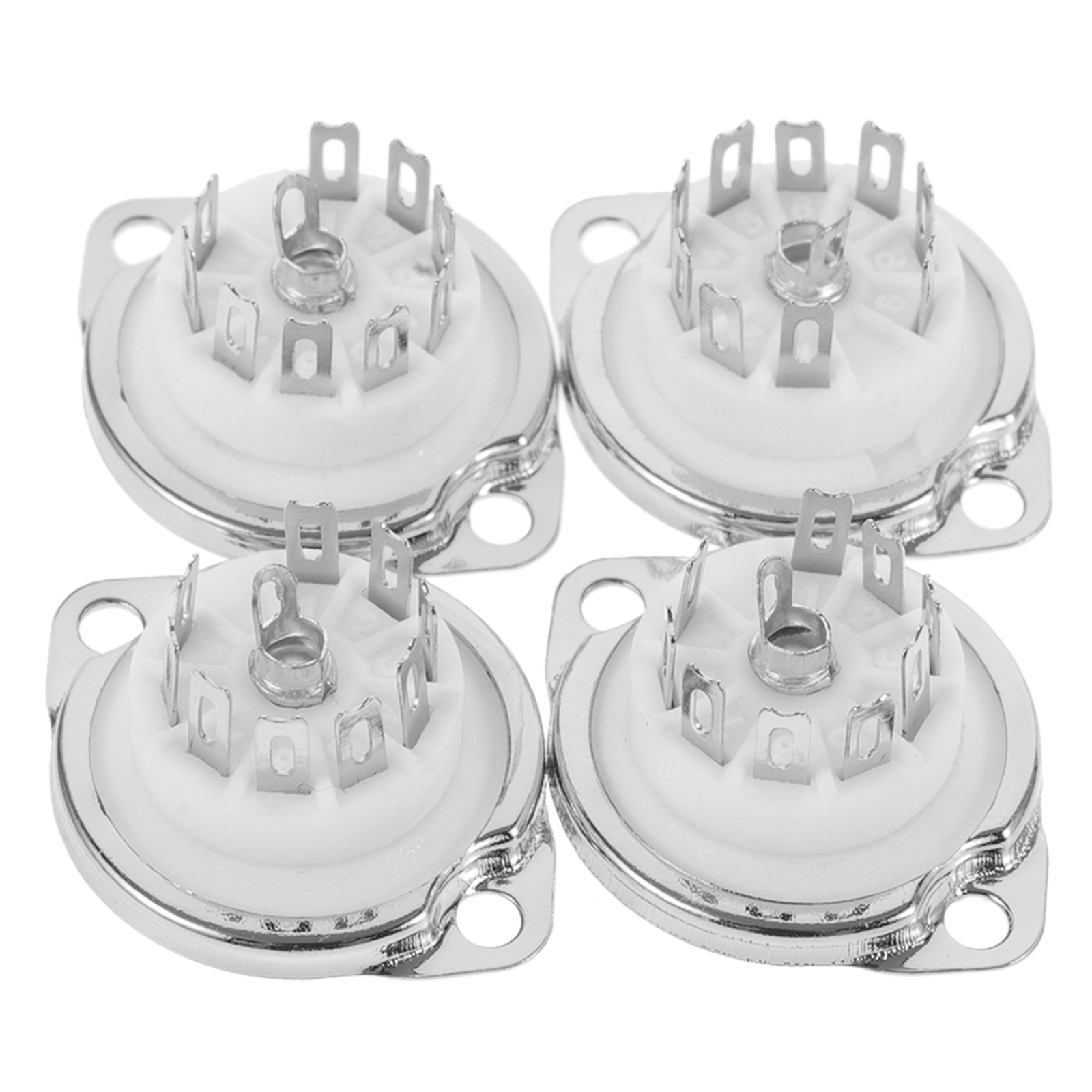 4Pcs 9-Pin Ceramic Tube Socket - огляд і ціна Tube Amplifier Part