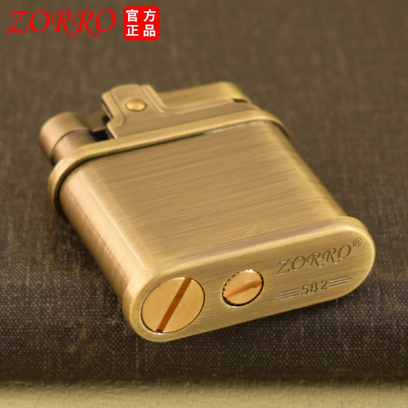 ZORRO 582 Brushed Brass Fuel L - огляд і ціна Vintage Collectible Lighters