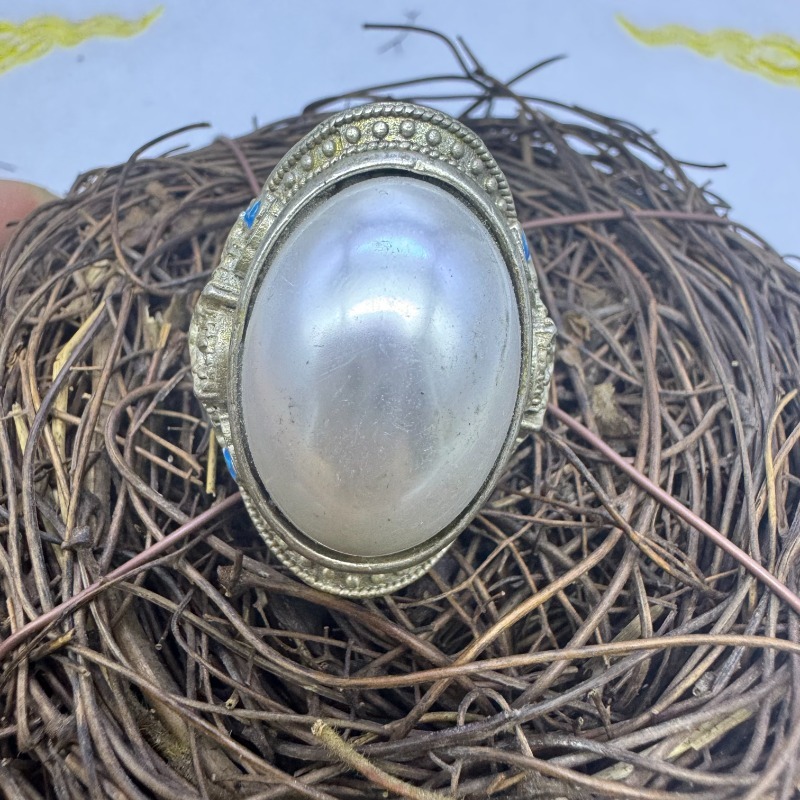 Hand Inlaid Large Cabochon Pea - огляд і ціна Vintage Collectible Jewelry